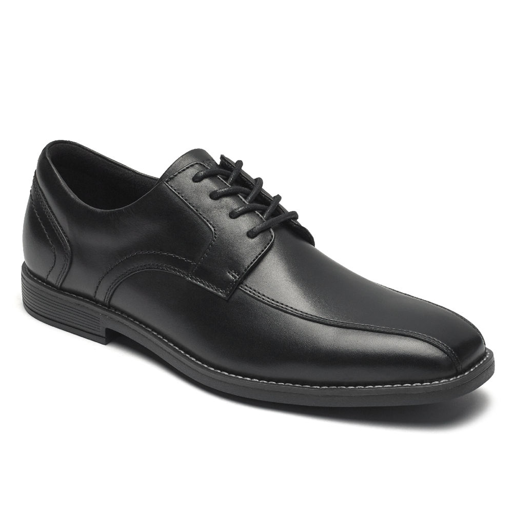 Oxfords Rockport Homem Pretas - Slayter Bike Toe - 73612QBHP